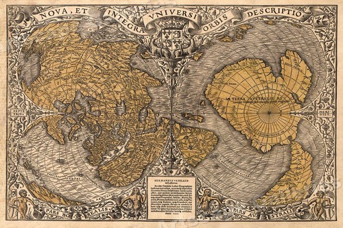 1530s old map the - of,