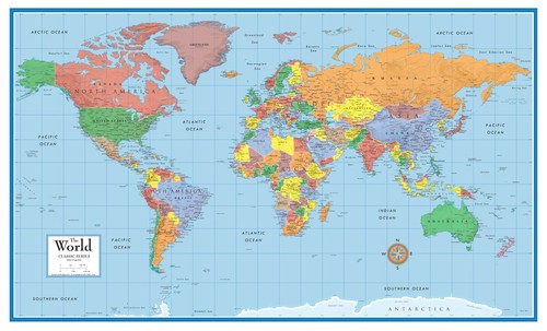 World classic elite - world, map
