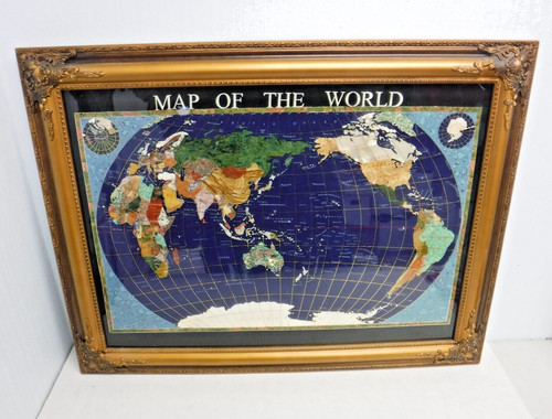 Map the world gemstone - map,