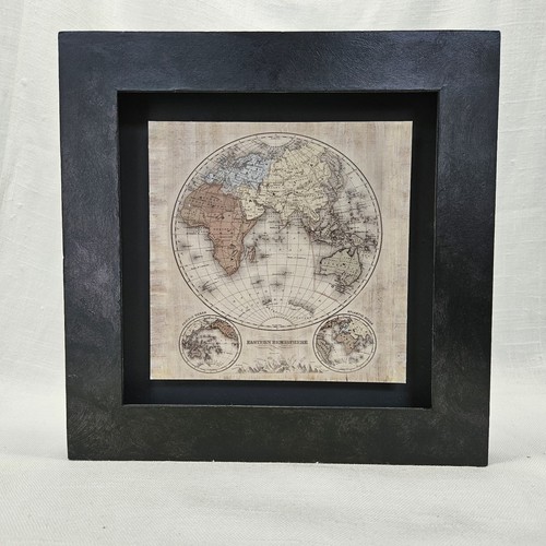 Framed map art black eastern - framed,