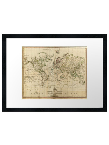 Vintage map the world 59 - of,