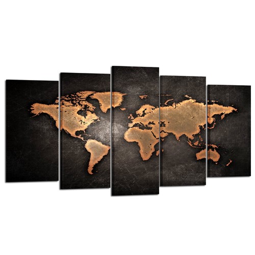 Retro world map poster - -,