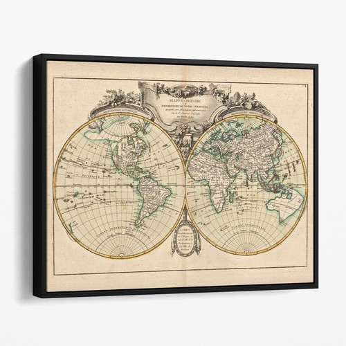 World map 1762 old - 1762,